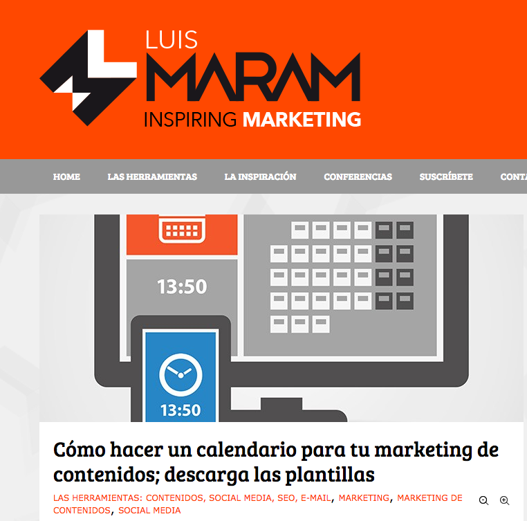 Crear Un Calendario De Contenido Luis Maram 0775