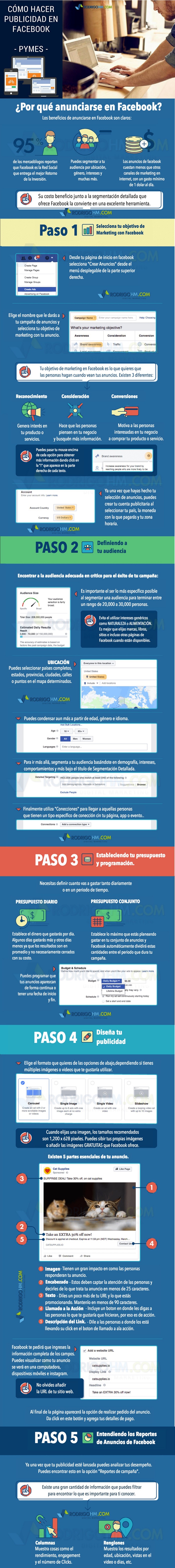 infografia de publicidad en facebook